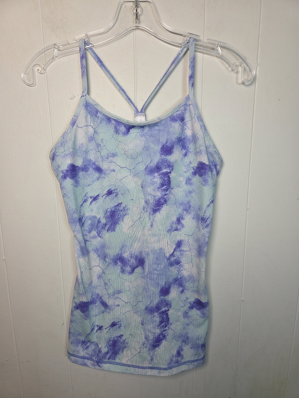 Lululemon Ivivva Purple Light Blue Tie Dye Youth Y Tank Size 14